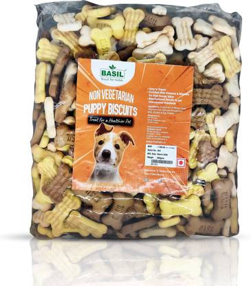BASIL Non Veg Puppy Biscuits 0.9 kg Dry Young Dog Food