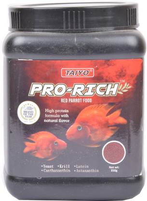 TAIYO Pro-Rich Red Parrot 350g fish food 0.35 kg Dry Adult Fish Food