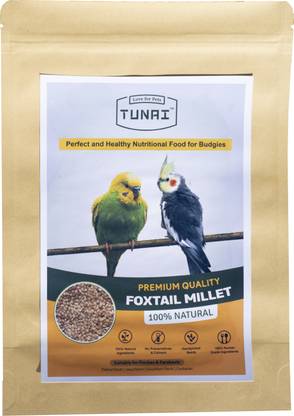TUNAI Foxtil Millet seeds For Birds, Millets For Budgies ,lovebirds, canaries 0.95 kg Dry New Born, Adult, Young, Senior Bird Food