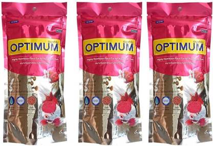CP Optimum 100gm Pack Of 3Pcs Set Fish Food Net Wt :-300gm 0.3 kg Dry Young, Adult, Senior Fish Food