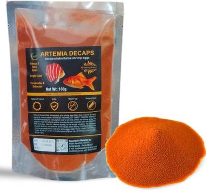 maf Decapsulated Artemia Cyst Dry 100 Gram Imported Decapsulated Brine Shrimp eggs Shrimp 0.1 kg Dry New Born, Young, Adult Fish Food