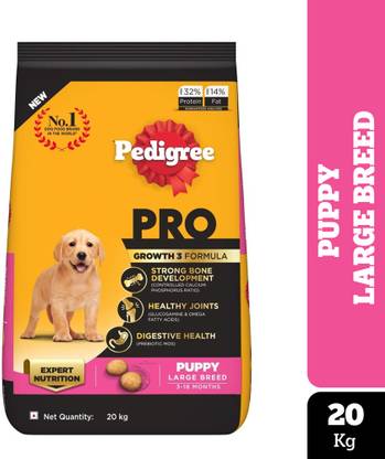 PEDIGREE Large Breed (3-18 Months) Chicken 20 kg Dry Young Puppy Food