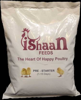 Ishaan ( Pre Starter Feed) Ideal for Broiler,Layer,Country,Rooster,Duck,Qual,Turkey,Emu Spice 0.5 kg Dry New Born Bird Food