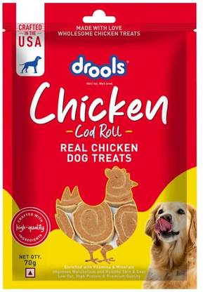 Drools Chicken cod roll 70g Cod, Rabbit 0.07 kg Dry Adult, Senior, Young Dog Food