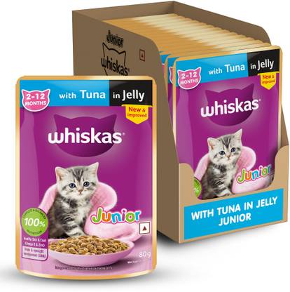 Whiskas (2-12 Months) Tuna 1120 g (14x80 g) Wet Young Kitten Food
