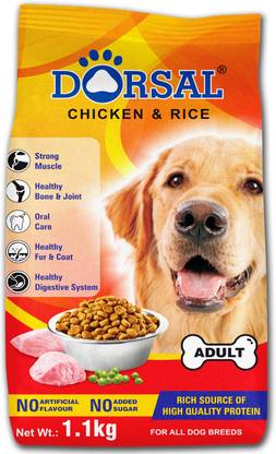 DORSAL DOG FOOD ADULT -1.1KG (HIGH QUALITY) Chicken, Rice 1.1 kg Dry Adult Dog Food