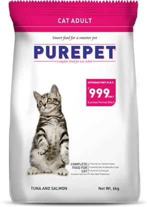 purepet Tuna and Salmon 6 kg Dry Adult Cat Food