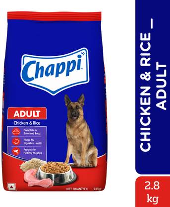 Chappi Complete and Balanced Chicken, Rice 2.8 kg Dry Adult Dog Food