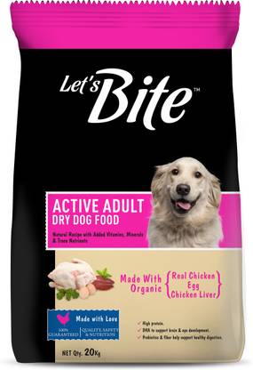 Let's bite Active Chicken 20 kg Dry Adult Dog Food