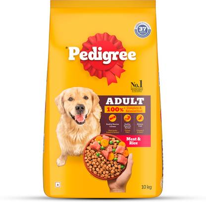 PEDIGREE Adult Meat, Rice 10 kg Dry Adult Dog Food