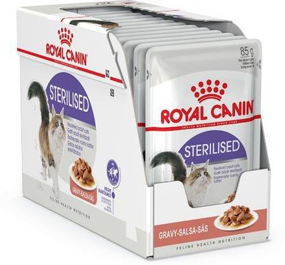 Royal Canin Sterilised 1.02 kg (12x0.09 kg) Wet Adult Cat Food