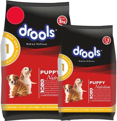 Drools Real Chicken and Egg 3 kg Dry Young Dog Food