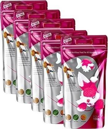 AKSHAT ENTERPRISES High Nutritious Enhancer Fish Food Fish 0.5 kg (5x0.1 kg) Dry Adult, Senior, Young Fish Food