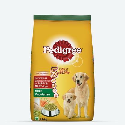 PEDIGREE Pedigree 100% Veg dog food Vegetable 2.8 kg Dry Adult Dog & Puppy Food