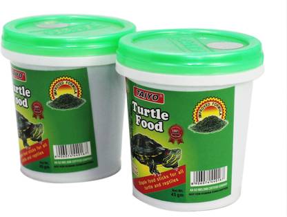 TAIYO Turtle Food 45 gm (Pack of 2) 0.125 kg (2x0.06 kg) Dry New Born, Young, Adult Turtle Food