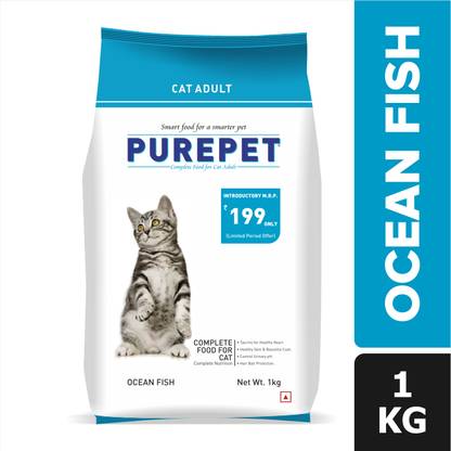 purepet Adult Ocean Fish 1 kg Dry Adult Cat Food