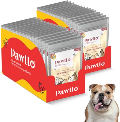 pawllo Pawllo Chicken & Liver Gravy for Dogs: For Your Beloved Companion Chicken 0.21 kg (9x0.02 kg) Wet Adult Dog & Cat Food