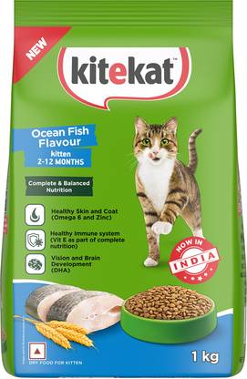 Kitekat (2-12 months) Fish 1 kg Dry Young Kitten Food