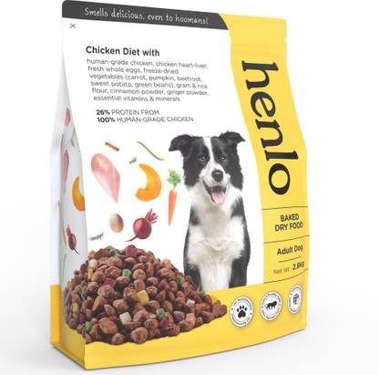 Henlo Baked 3 kg Dry Adult Dog Food