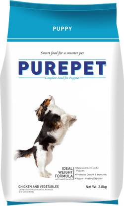 purepet Chicken and Vegetable 2.8 kg Dry Young Dog Food
