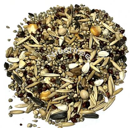 Nitishree 15 Seed Mix,Bird Feeder Refill for Outside Wild Birds,Sparrow,Doves,Pgeon–2000gm Nuts 2 kg (2x1 kg) Dry New Born, Adult, Young, Senior Bird Food
