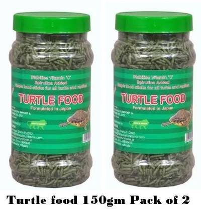 ALLYAQUA Aquatic Turtle Food 150gm Pack of 2 Shrimp 0.15 kg (2x0.07 kg) Dry Adult, Senior, Young Turtle Food