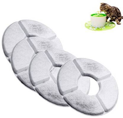 isYoung Pet Fountain Water Dispenser Activated Carbon Filters, Fountain Filters 4 Pack