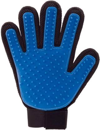 WAGGY TAILS Bathing Scrubber Grooming Gloves for Dog & Cat