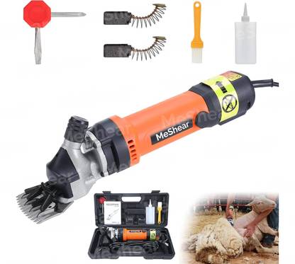 MeShear 1100W Goat/Sheep hair cutting machine Orange, Red Pet Hair Trimmer