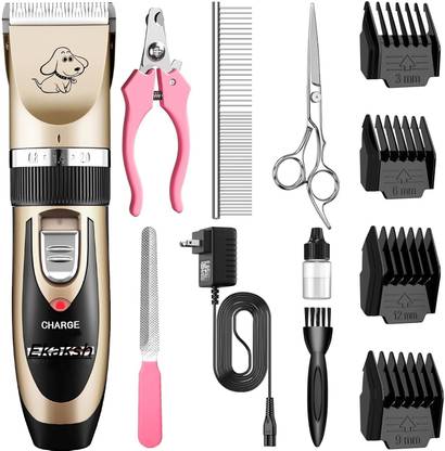 Ekaksh Automatic Rechargeable Pet Hair Trimmer for Dogs,Cats Grooming Machine Gold Pet Hair Trimmer