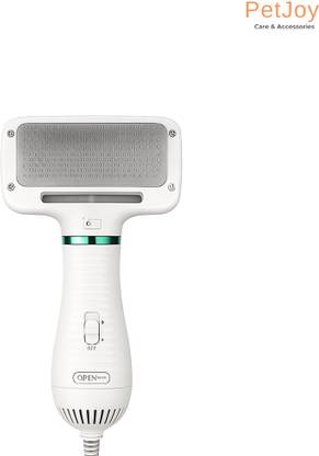 PetJoy Pet Hair Dryer 2 in 1Pet Grooming Dryer with Slicker Brush Dog Trimmer White Multicolor Pet Hair Trimmer