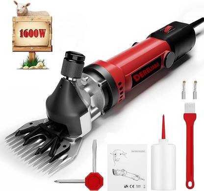 DeReliable 1600W 6 speed control sheep hair cutting machine. 6 months warranty Red, Orange Pet Hair Trimmer