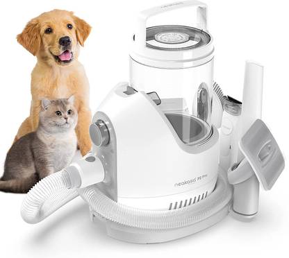 Neakasa P2 Pro Professional Grooming Kit with Vacuum Suction for Dogs and Cats Blue Pet Hair Trimmer