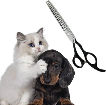 Sage Square Pet Thinning Scissor, Professional Grooming Tool for Precise Pet Hair Trimming Silver Pet Hair Trimmer