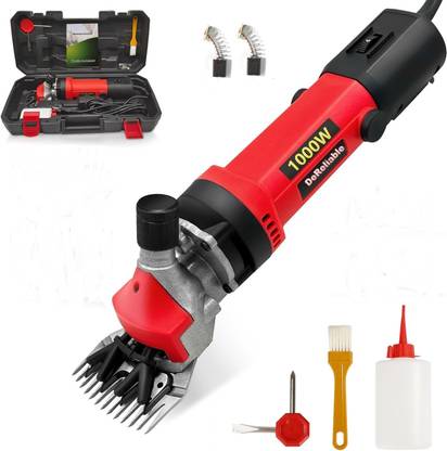 DeReliable 1000W 6 speed control Goat/sheep hair cutting machine 3200 RPM Red, Black Pet Hair Trimmer