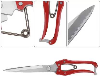 YMS Scissors Sheep hair cutting machine Steel Pet Hair CUTTING KATAR Steel, Red Pet Hair Trimmer