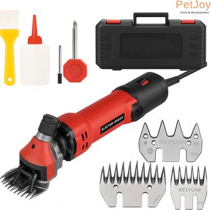 PetJoy Pet/Sheep Hair Trimming Machine with 1 Extra Blade, 1200W, 6 Speed control Multicolor Pet Hair Trimmer