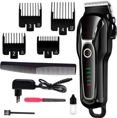 Bgty Rechargeable Cordless Hair Clipper With Led Display Fully Waterproof Trimmer Fully Waterproof Trimmer 240 min  Runtime 4 Length Settings
