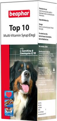 Beaphar TOP 10 Multivitamin Syrup for Dogs Pet Health Supplements