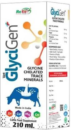 REFIT ANIMAL CARE Glycine Chelated Trace Minerals For Cattle, Cow and Buffalo Pet Health Supplements