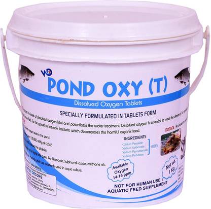 Pond Oxy (T) Dissolved Oxygen Tablets. Specially Formulated in Tablets Form Pet Health Supplements