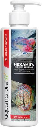 Aquanature Hexamita Hole in The Head Discus & Cichlid Aquarium Fish Disease Treatment Pet Health Supplements