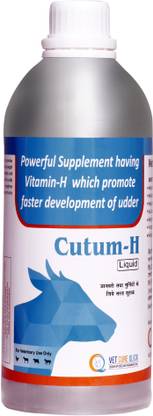 vet cure quick CUTUM-H Liquid Udder Growth Supplement for Cattle, Buffalo & Livestock Pet Health Supplements