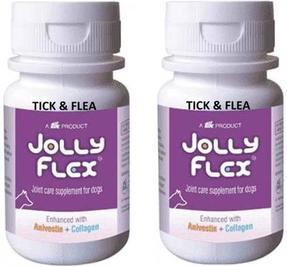 Tick & Flea JOLLY FLEX Joint Support Tablets for Dogs Enriched with Aivestin*+Collagen Pet Health Supplements