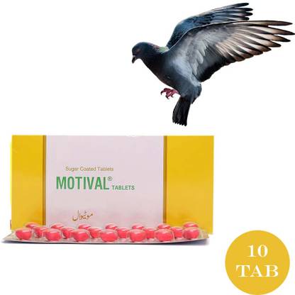 Potensy Motival Tablets For Pigeon 10 tablets Pet Health Supplements