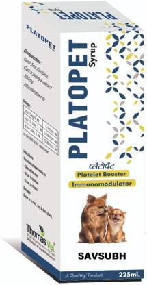 SAVSUBH Platopet Syrup - Platelet Booster Immunomodulator Pet Health Supplements