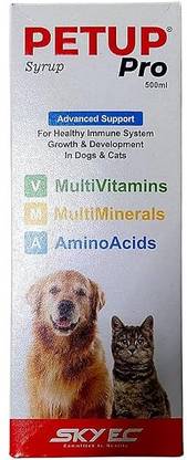 skyec Petup Pro Syrup Growth & Development FOR Dogs & Cats Pet Health Supplements