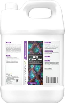 Aquanature Reef Strontium Concentrated Organic Strontium Source (1Ltr) Pet Health Supplements