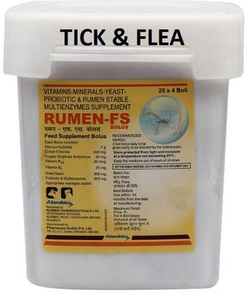 Tick & Flea Rumen FS Bolus 4's Pet Health Supplements