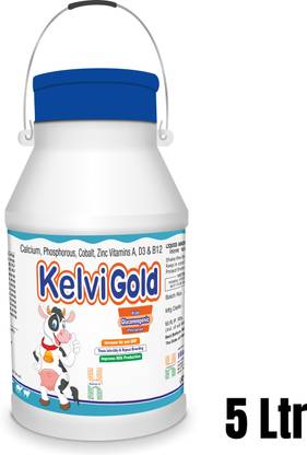KELVIGOLD Chelated Liquid Calcium for Cow, Buffalo (With Gluconeogenic Precursor) Pet Health Supplements